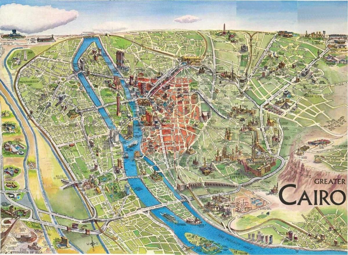 خريطة القاهرة القديمة