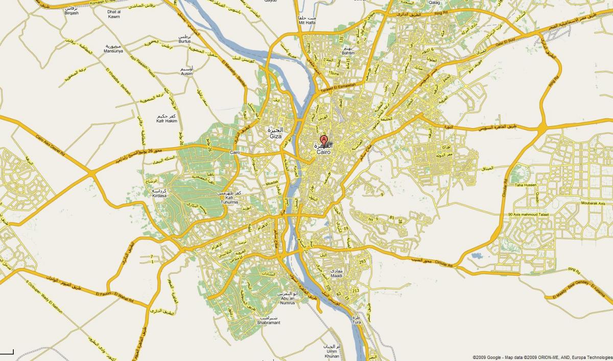 القاهرة خريطة المدينة