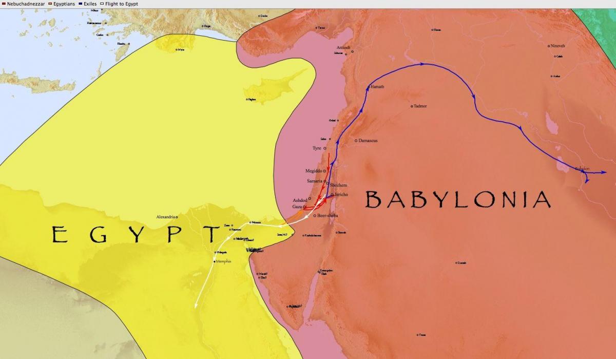 خريطة بابل مصر