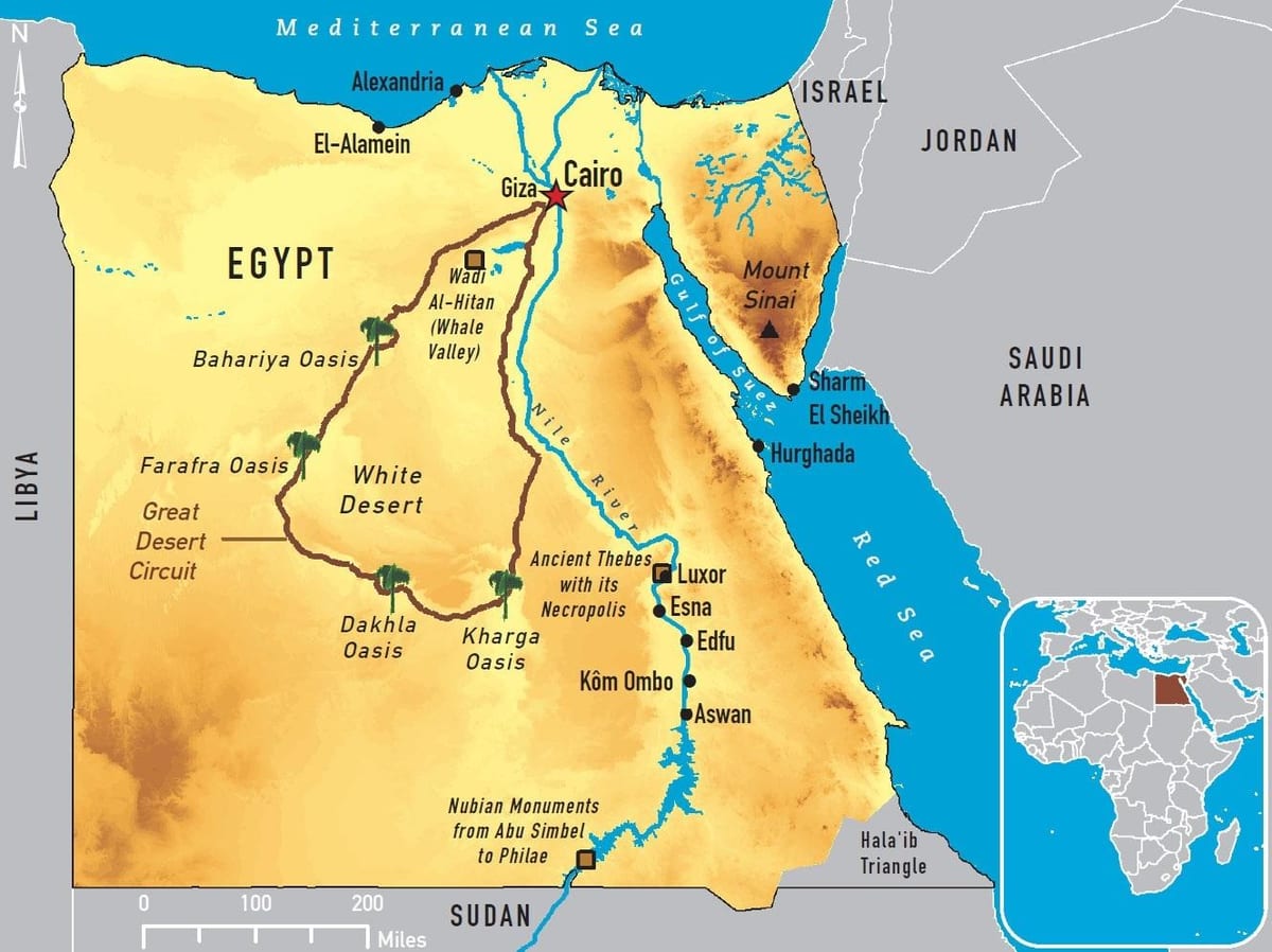 القاهرة خريطة العالم