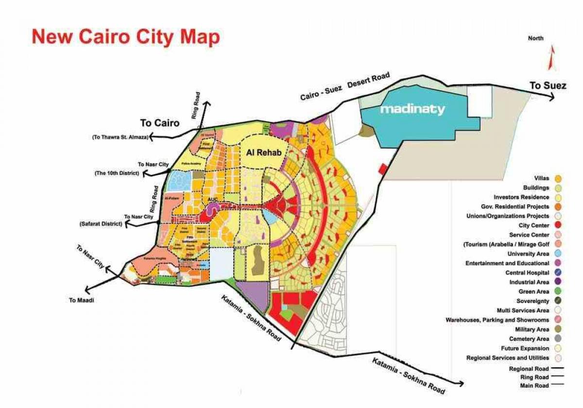 القاهرة الجديدة المركبات خريطة