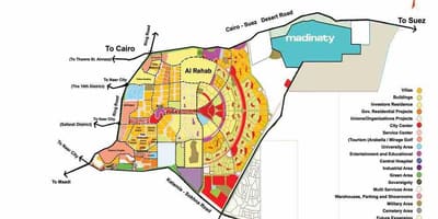خريطة مدينة القاهرة الجديدة